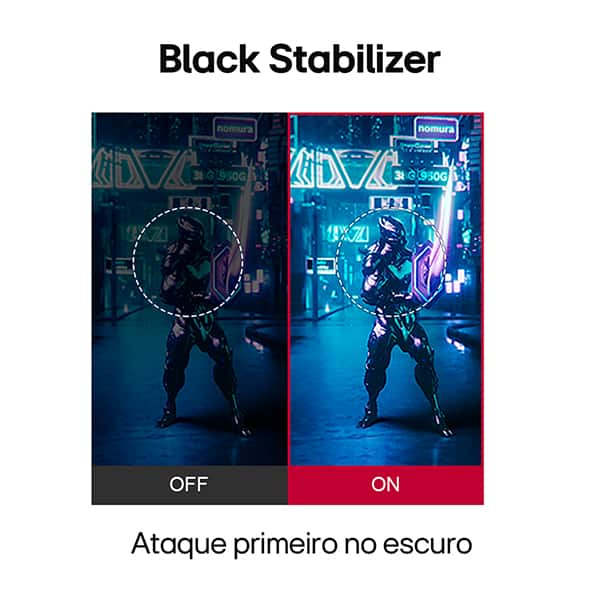 Monitor Gamer LG UltraGear 24", Tela LED IPS Full HD com Taxa de atualização de 144Hz, Tempo de Resposta de 1ms, Conexões HDMI e DisplayPort - 24GN60R-B - CX 1 UN