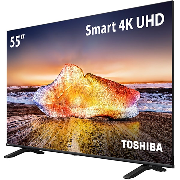 Smart TV 55 polegadas, 4K UHD, HDMI, Wi-Fi, Bluetooth, Bivolt, com Comando de Voz, TB023M, Toshiba - CX 1 UN