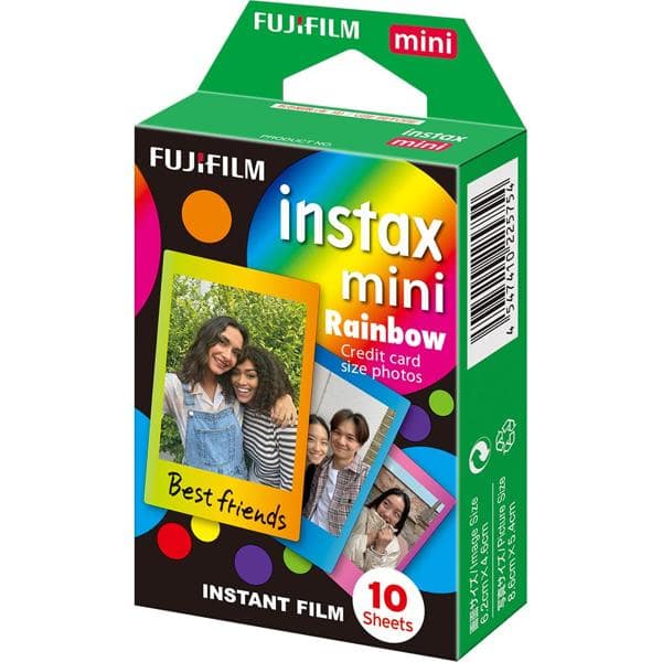 Filme Instax Mini 6,2x4,6cm Rainbow Fuji Film PT 10 UN