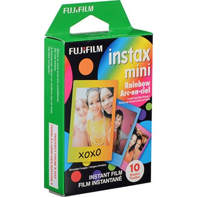 Filme Instax Mini 6,2x4,6cm Rainbow Fuji Film PT 10 UN