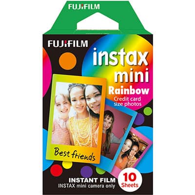 Filme Instax Mini 6,2x4,6cm Rainbow Fuji Film PT 10 UN