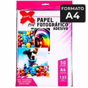 Papel fotográfico A4 135g 50fl glossy adesivo 1257 Make+ PT 50 FL Papel fotográfico A4 135g 50fl glossy adesivo 1257 Make+ PT 50 FL