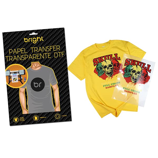 Papel transfer ink-jet para tecidos claros e escuros, A4, PA122, Bright - PT 10 UN