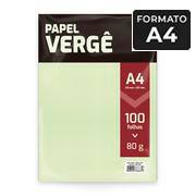 Papel 80g 210x297 vergê verde claro Spiral PT 100 FL