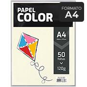 Papel 120g 210x297 A4, color marfim, Spiral - PT 50 FL