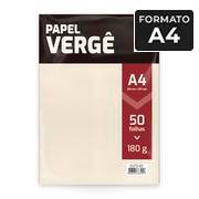 Papel 180g 210x297 vergê salmão Spiral PT 50 FL