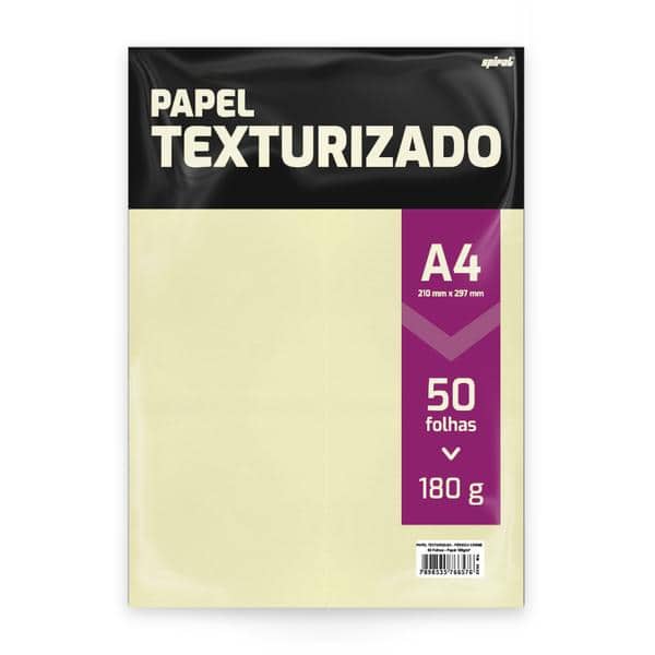 Papel 180g 210x297 pérsico creme Spiral PT 50 FL Papel 180g 210x297 pérsico creme Spiral PT 50 FL