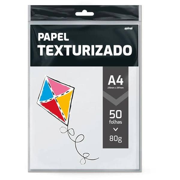 Papel 80g 210x297 linho branco 2269143 Spiral PT 50 FL