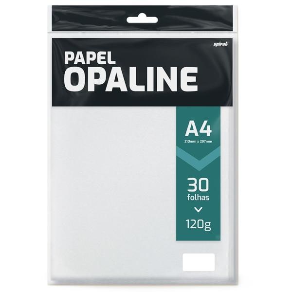 Papel Opaline 120g A4 210x297 branco Spiral - PT 30 FL