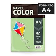 Papel 120g A4 210x297 Color, Verde oastel, Spiral - PT 50 UN