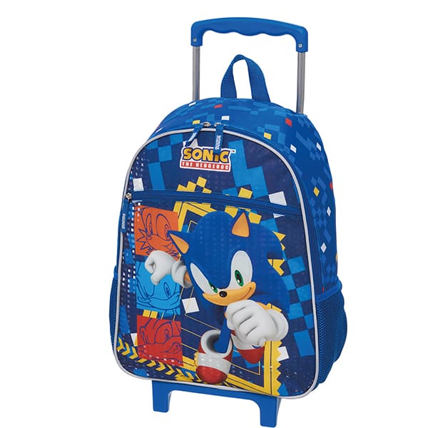 Mochila Escolar Infantil de Rodinhas Sonic Step It Up, Pacific - PT 1 UN