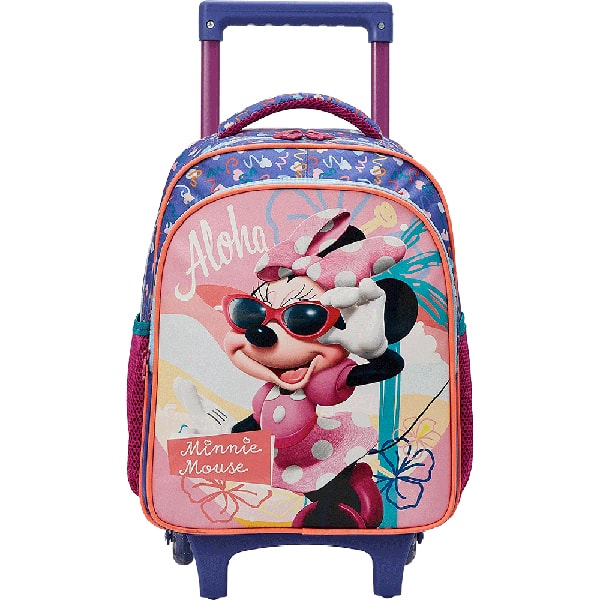 Mochila escolar com rodas, Minnie Disney 13230, Xeryus - PT 1 UN