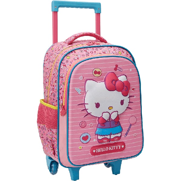 Mochila escolar com rodas, Hello Kitty, 13540, Xeryus - PT 1 UN