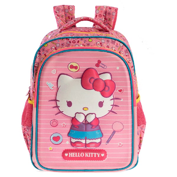 Mochila escolar em poliéster, Hello Kitty, 13542, Xeryus - PT 1 UN