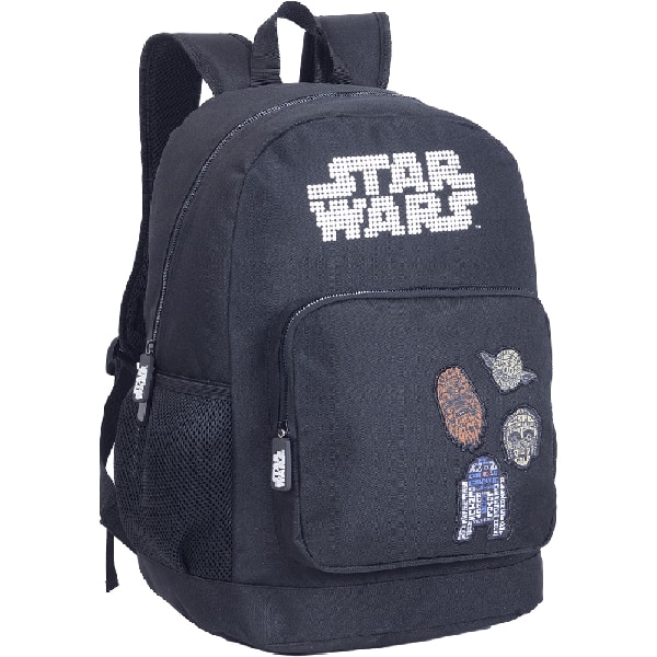 Mochila escolar em poliéster, Star Wars, 14201, Xeryus - PT 1 UN