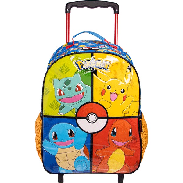 Mochila escolar com rodas, Pokémon, 13620, Xeryus - PT 1 UN