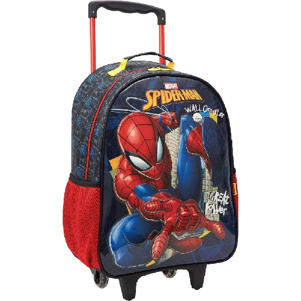 Mochila escolar com rodas, Spider Man, 13340, Xeryus - PT 1 UN