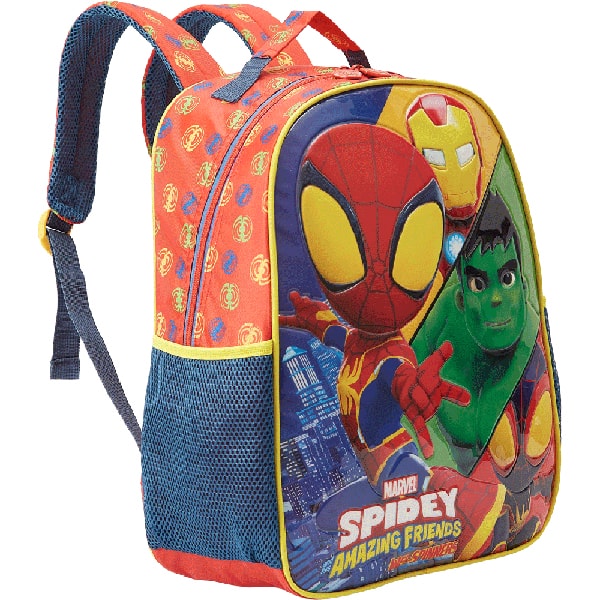 Mochila escolar em poliéster, Spidey, 13383, Xeryus - PT 1 UN