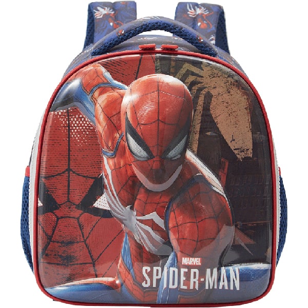 Mochila escolar em poliéster, Homem Aranha Spiderman Marvel, 13374, Xeryus - PT 1 UN