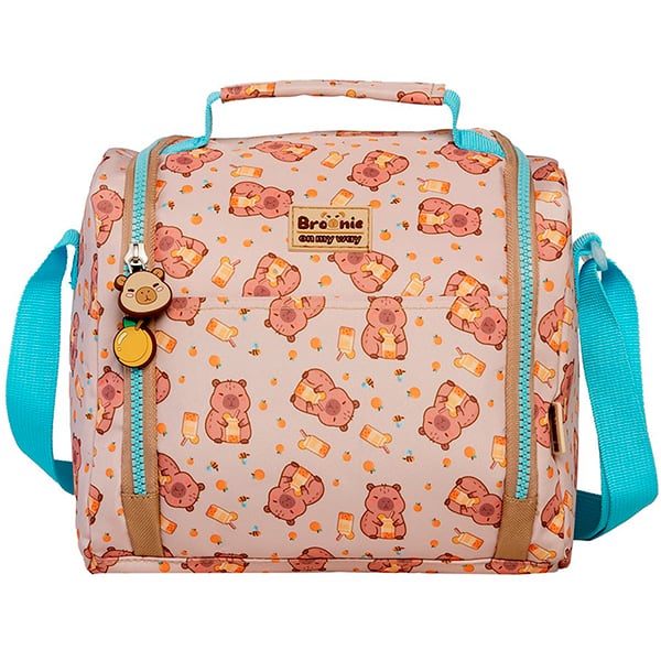 Lancheira escolar, College Brownie Capivara, 15864, Xeryus - PT 1 UN Lancheira escolar, College Brownie Capivara, 15864, Xeryus - PT 1 UN