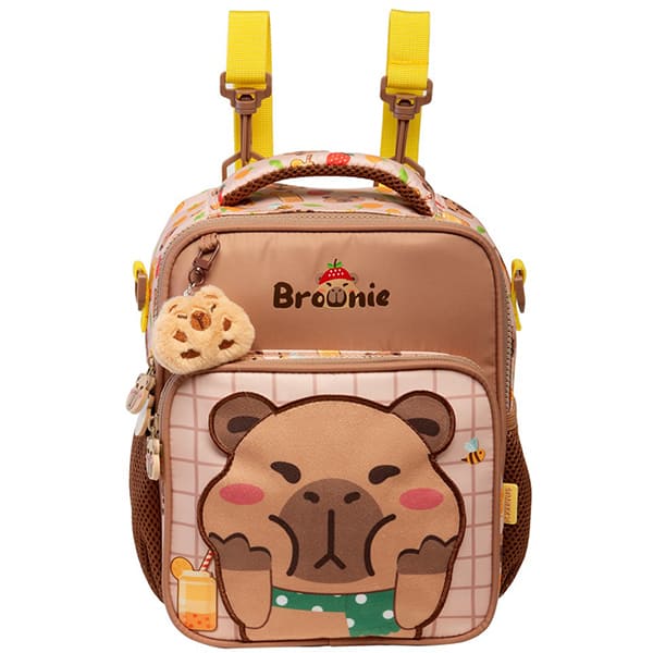 Lancheira escolar, Petit Brownie Capivara, 15924, Xeryus - PT 1 UN