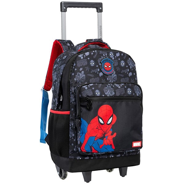 Mochila escolar com rodas, Spider-Man, 14990, Xeryus - PT 1 UN
