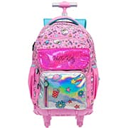 Mochila escolar com rodas, Hello Kitty, 15410, Xeryus - PT 1 UN Mochila escolar com rodas, Hello Kitty, 15410, Xeryus - PT 1 UN