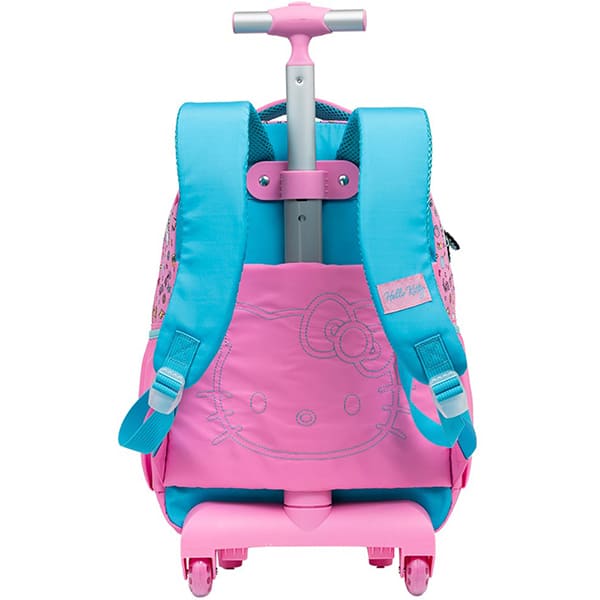 Mochila escolar com rodas, Hello Kitty, 15410, Xeryus - PT 1 UN Mochila escolar com rodas, Hello Kitty, 15410, Xeryus - PT 1 UN