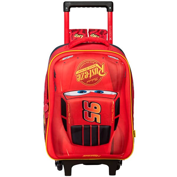 Mochila escolar com rodas, Carros, Relâmpago Mcqueen, 14918, Xeryus - PT 1 UN Mochila escolar com rodas, Carros, Relâmpago Mcqueen, 14918, Xeryus - PT 1 UN