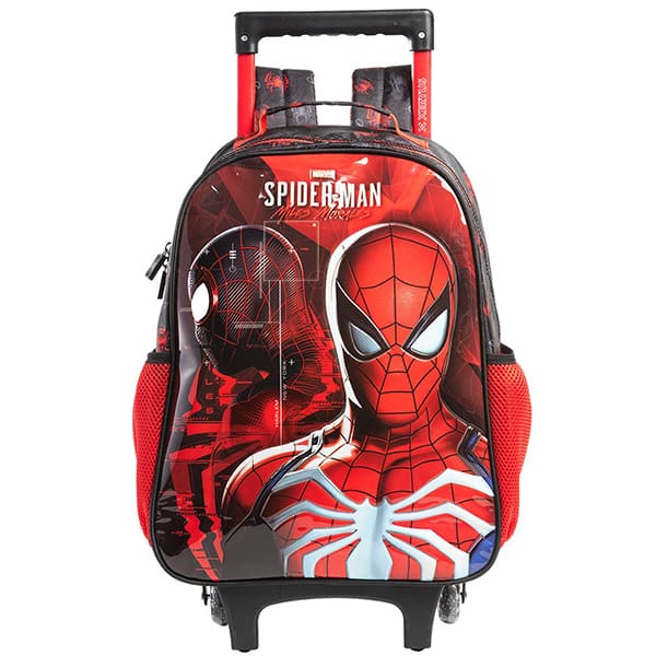 Mochila escolar com rodas, Spider-Man, 14928, Xeryus - PT 1 UN