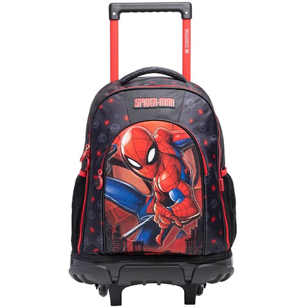 Mochila escolar com rodas, Spider-Man, 14948, Xeryus - PT 1 UN
