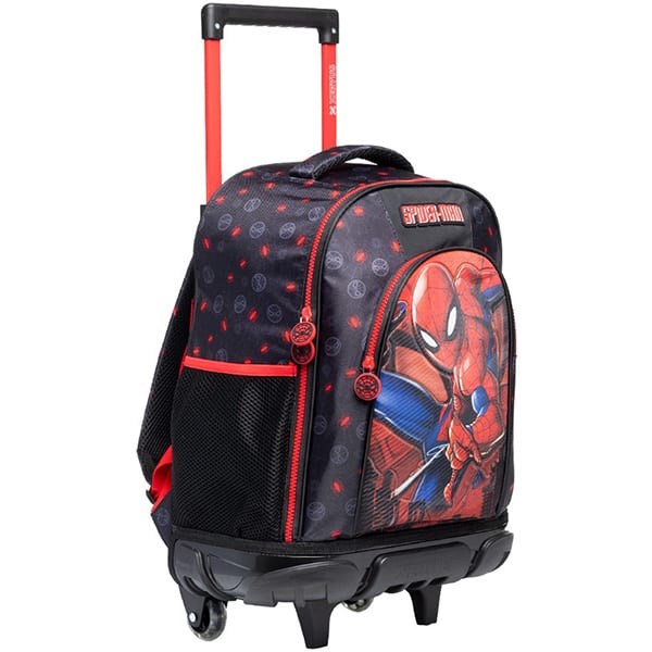 Mochila escolar com rodas, Spider-Man, 14948, Xeryus - PT 1 UN