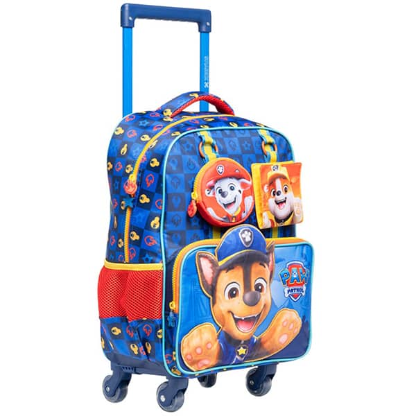 Mochila escolar com rodas, Patrulha Canina, Azul, 15331, Xeryus - PT 1 UN Mochila escolar com rodas, Patrulha Canina, Azul, 15331, Xeryus - PT 1 UN