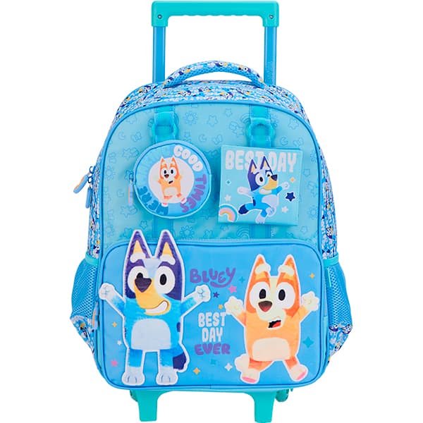 Mochila escolar com rodas, Bluey, 15550, Xeryus - PT 1 UN Mochila escolar com rodas, Bluey, 15550, Xeryus - PT 1 UN