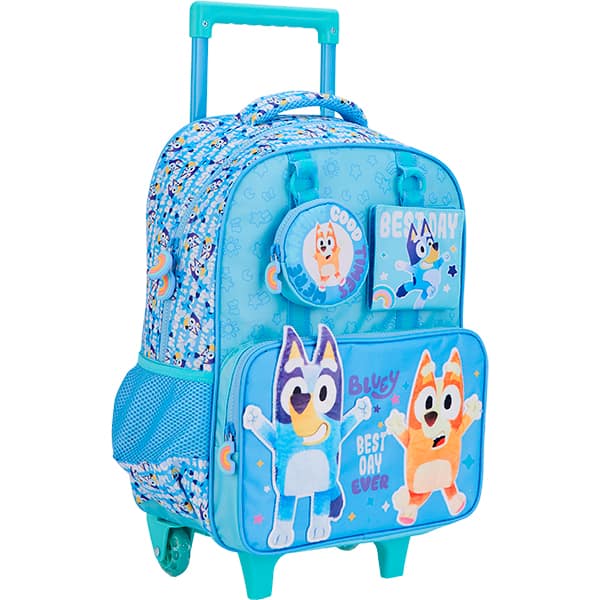 Mochila escolar com rodas, Bluey, 15550, Xeryus - PT 1 UN Mochila escolar com rodas, Bluey, 15550, Xeryus - PT 1 UN