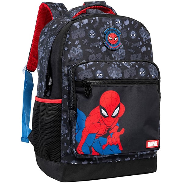 Mochila escolar em poliéster, Spider-Man, 14992, Xeryus - PT 1 UN