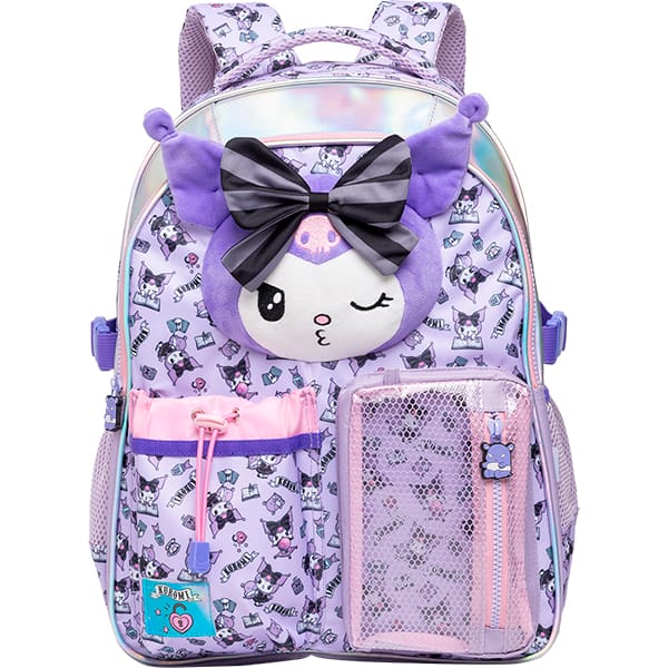 Mochila escolar em poliéster, Kuromi, 16112, Xeryus - PT 1 UN