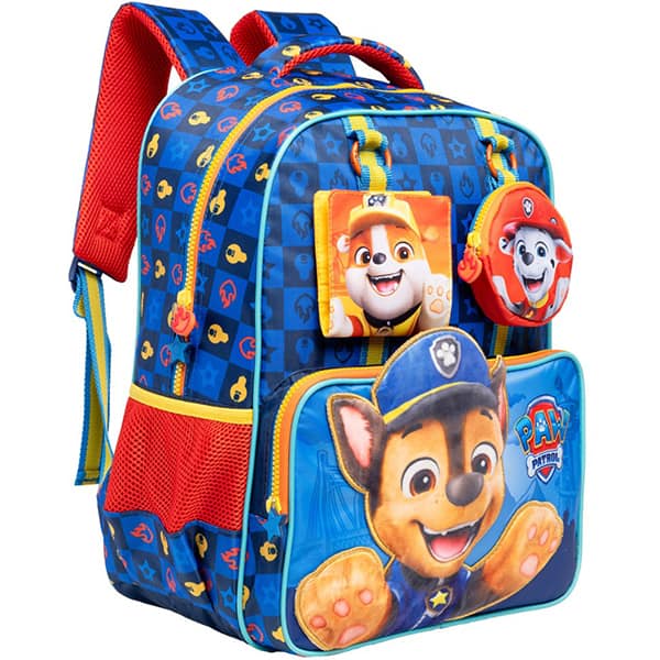 Mochila escolar em poliéster, Patrulha Canina, Azul,15333, Xeryus - PT 1 UN Mochila escolar em poliéster, Patrulha Canina, Azul,15333, Xeryus - PT 1 UN