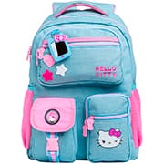 Mochila escolar em poliéster, Hello Kitty Tween, Jeans, 15982, Xeryus - PT 1 UN Mochila escolar em poliéster, Hello Kitty Tween, Jeans, 15982, Xeryus - PT 1 UN