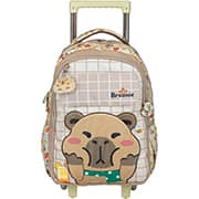 Mochila escolar com rodas, Capivara Petit Brownie, 15920, Xeryus - PT 1 UN Mochila escolar com rodas, Capivara Petit Brownie, 15920, Xeryus - PT 1 UN