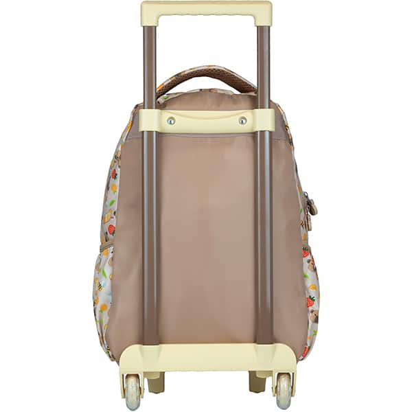 Mochila escolar com rodas, Capivara Petit Brownie, 15920, Xeryus - PT 1 UN