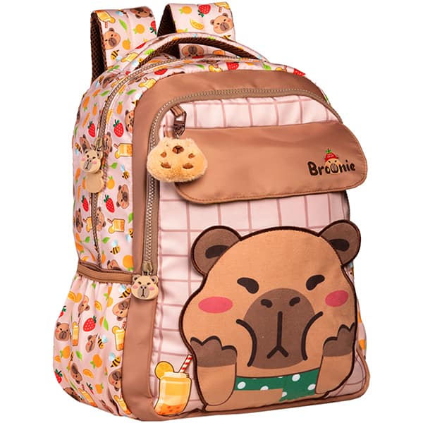 Mochila escolar Capivara Petit Brownie, 15922, Xeryus - PT 1 UN Mochila escolar Capivara Petit Brownie, 15922, Xeryus - PT 1 UN
