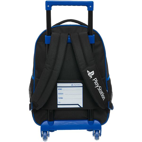 Mochila escolar com rodas e alças, Playstation, 988G07, Pacific - PT 1 UN