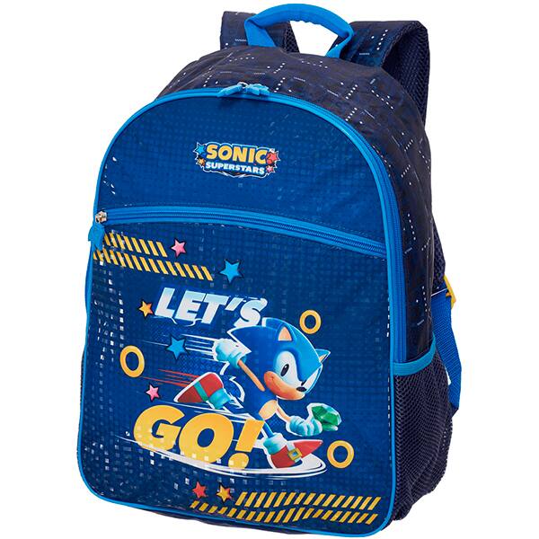 Mochila escolar em poliéster, Sonic Let's Go, Pacific - PT 1 UN Mochila escolar em poliéster, Sonic Let's Go, Pacific - PT 1 UN