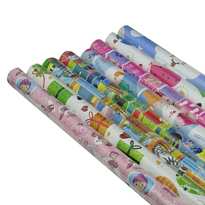 Papel para presente em rolo 47,5x64, Infantil Sortidos,10123, Gala - RL 2 FL