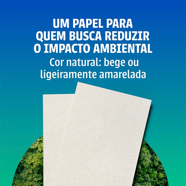 Papel Sulfite Sustentável Reciclado Chamex Eco A4, 75g, 210x297mm, 500 Folhas - PT 500 FL