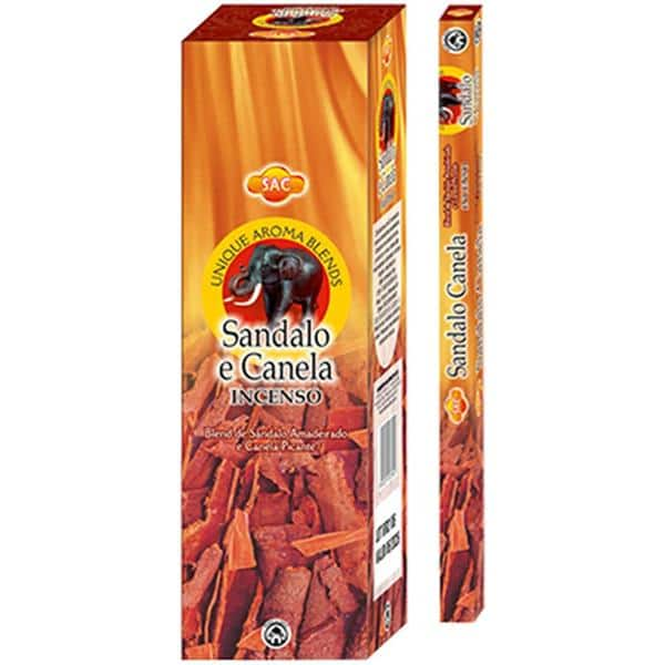 Incenso sândalo e canela Sac CX 8 UN