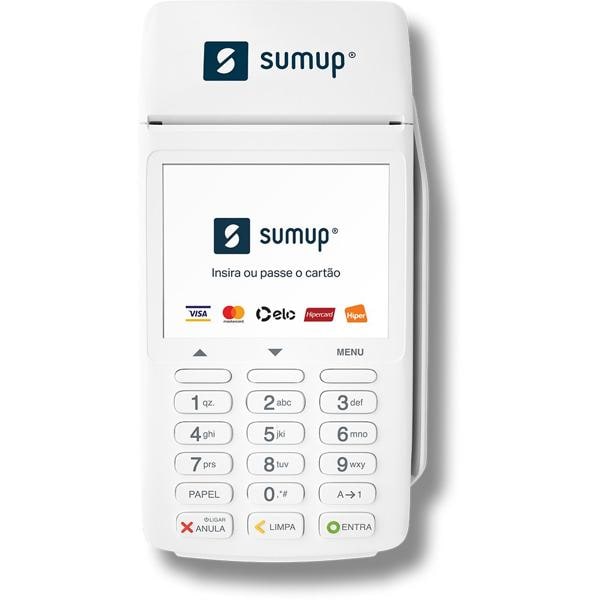 Máquina de cartão de Crédito, Débito e Pix Total com chip 3G, sem fio e impressão de comprovante, Total SumUp - 1 UN