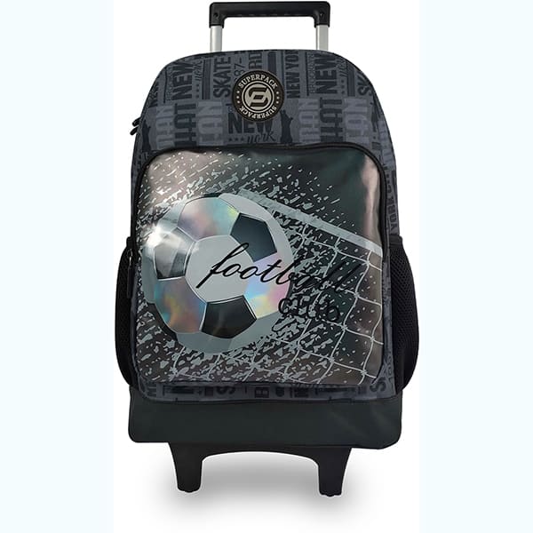 Mochila Escolar Infantil de Rodinhas Football 16", Happy-time - PT 1 UN