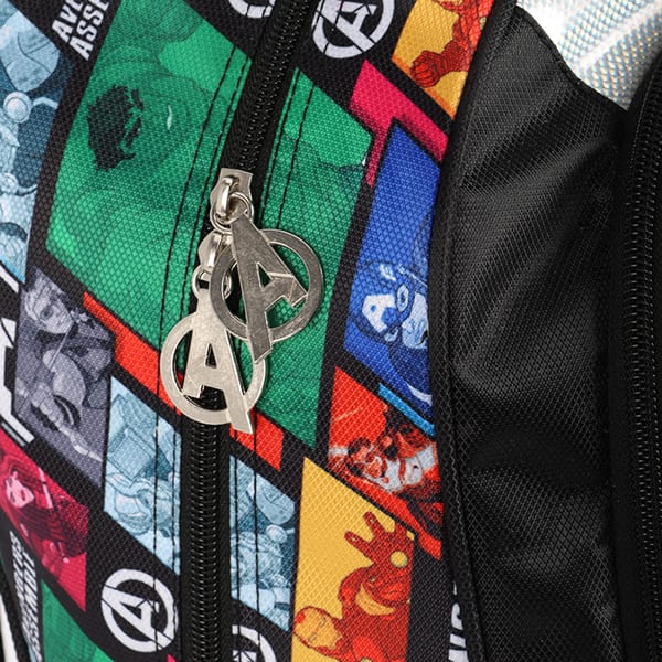 Mochila escolar em poliéster, Avengers, Preto, IS41661AG, Luxcel - PT 1 UN